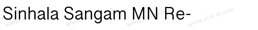 Sinhala Sangam MN Re字体转换